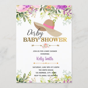 Invitación a una fiesta para bebés en Derby