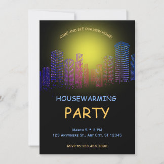 Invitación a una fiesta para el calentamiento de l