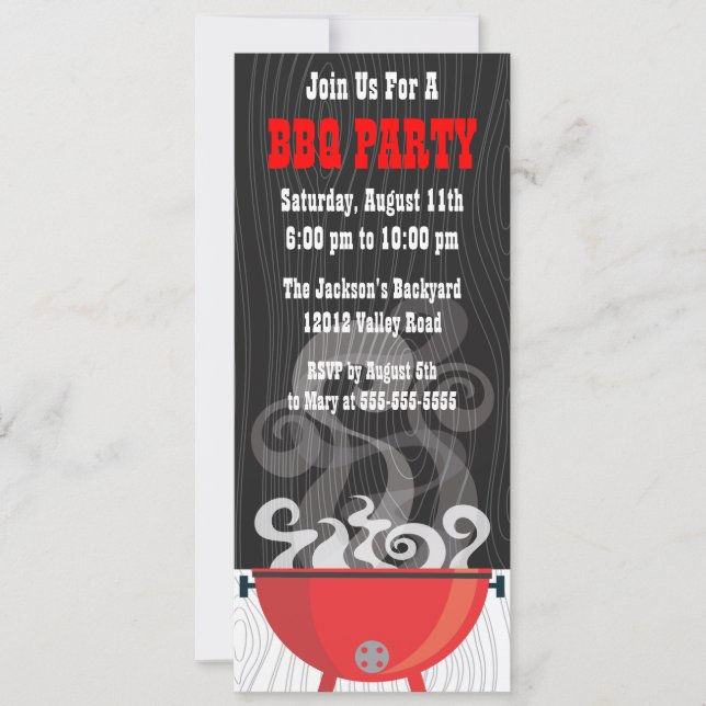 Invitación a una fiesta para fumadores (Anverso)