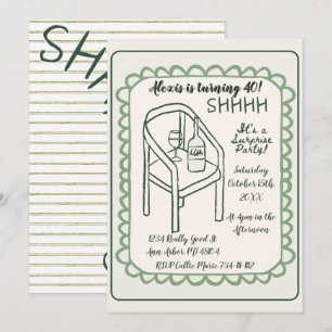 Invitación a una Fiesta Sorpresa Silenciosa