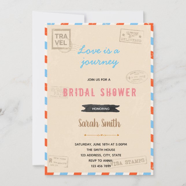 Invitación a una fiesta temática de viaje de época (Anverso)