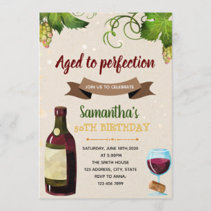 Invitación a una fiesta temática del vino
