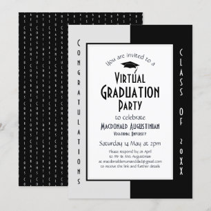 Invitación a una fiesta virtual de graduación mode