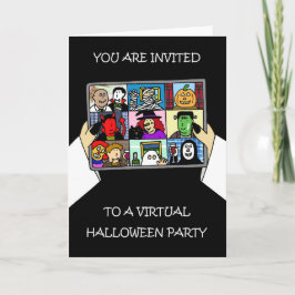 Invitación a una Fiesta Virtual de Halloween