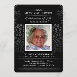 Invitación a una foto del servicio conmemorativo d