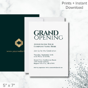 Invitación a una gran apertura moderna y sencilla,