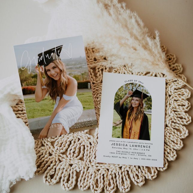 Invitación a una moderna fiesta Minimalista de gra (Subido por el creador)