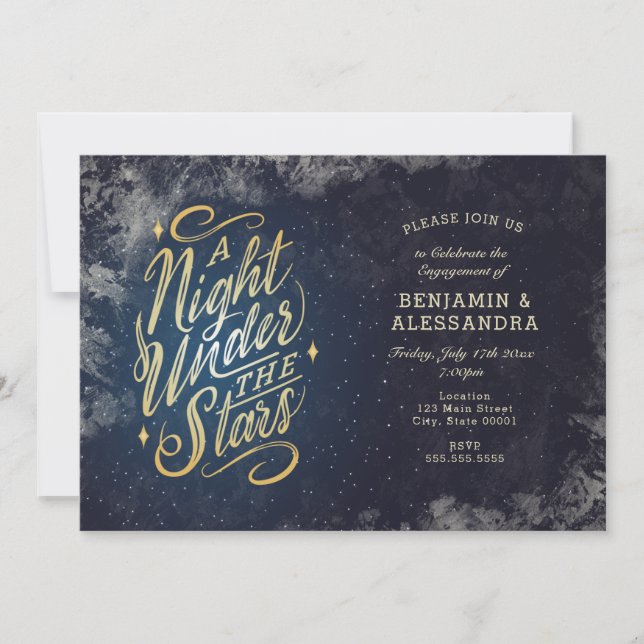 Invitación a una noche bajo las estrellas (Anverso)