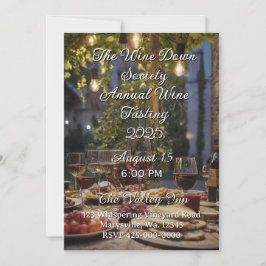 Invitación a una noche de cata de vinos