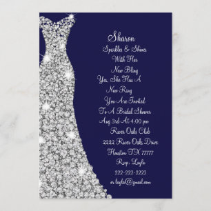 Invitación a una novia con vestidos de Boda