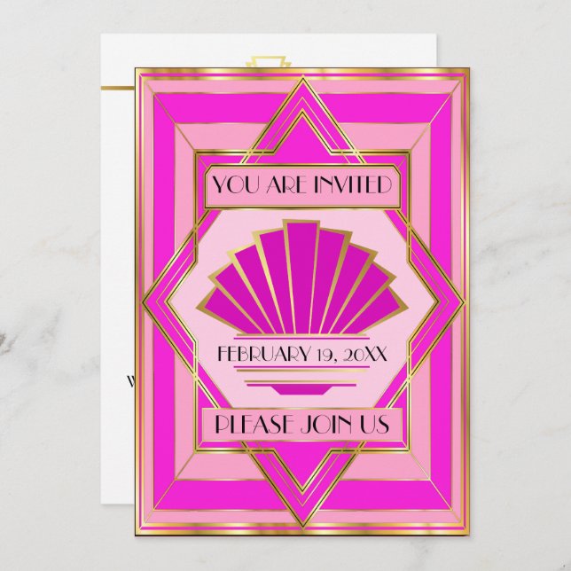 Invitación a una ocasión especial para el deco (Anverso / Reverso)