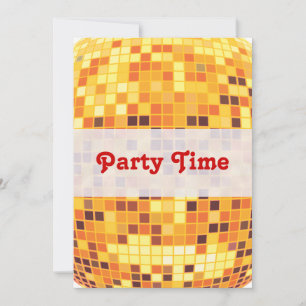 Invitación a una pelota de disco de oro del Person