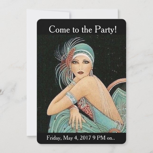 INVITACIÓN A UNA REUNIÓN - DECORATIVO Y CHIC (Anverso)