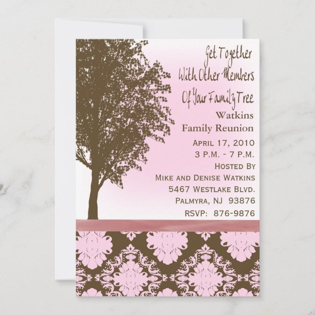 Invitación a una reunión familiar (Anverso)