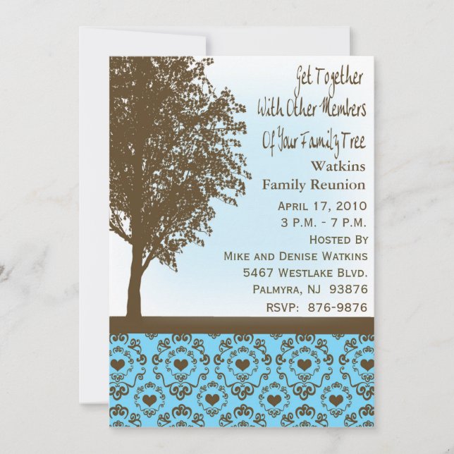 Invitación a una reunión familiar (Anverso)