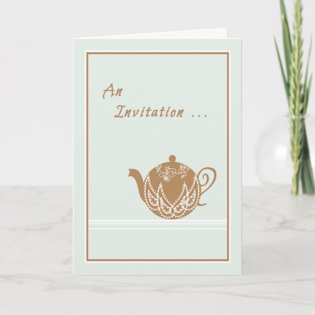 Invitación a una tarde de té (Anverso)