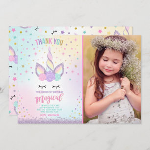 Invitación a unicornio a un Fiesta mágico de unico