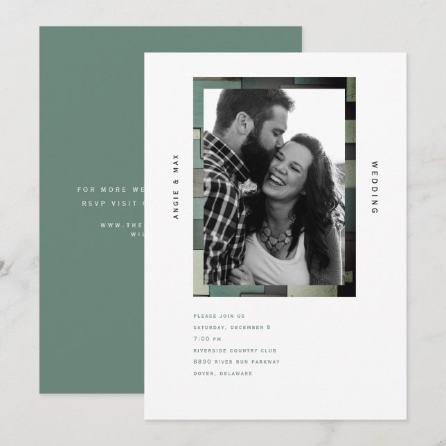 Invitación a usar un sabio simple para fotografía  (Anverso / Reverso)