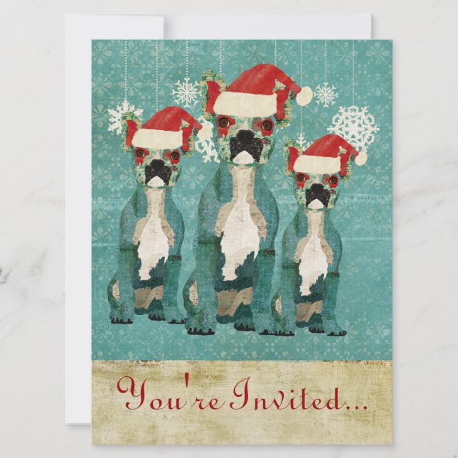 Invitación a vacaciones de Bulldoges azules france (Anverso)