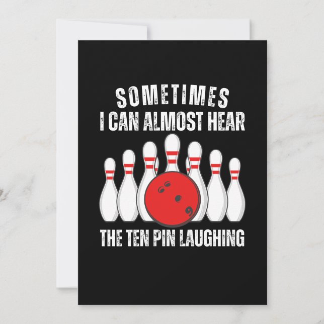 Invitación A Veces Casi Puedo Escuchar Reír A Los Diez Pin (Anverso)