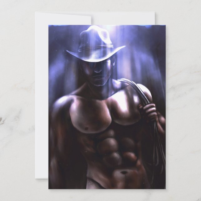 Invitación A veces es el cielo - Vaquero (Anverso)