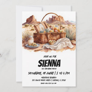 Invitación a ver el desierto picnic de verano