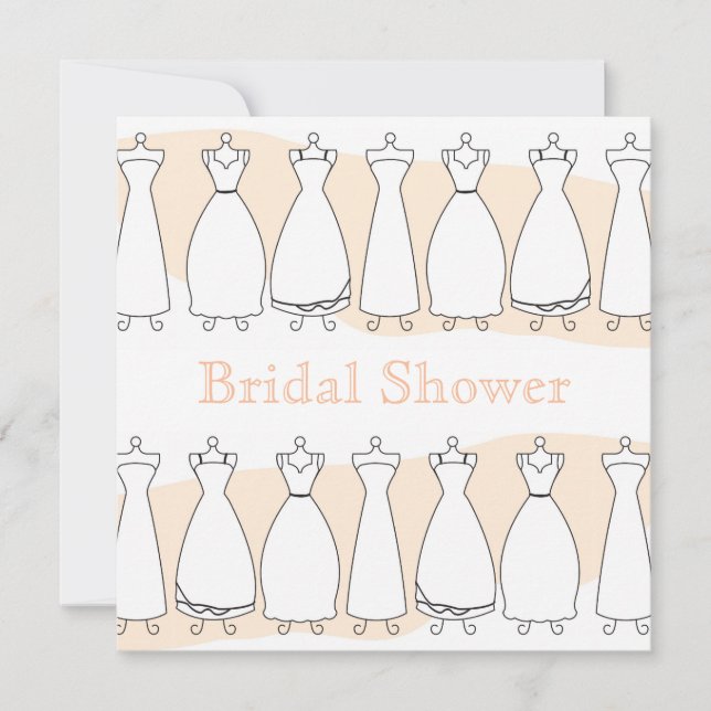Invitación a vestir Boda de ducha nupcial (Anverso)
