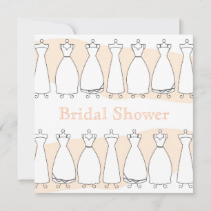 Invitación a vestir Boda de ducha nupcial