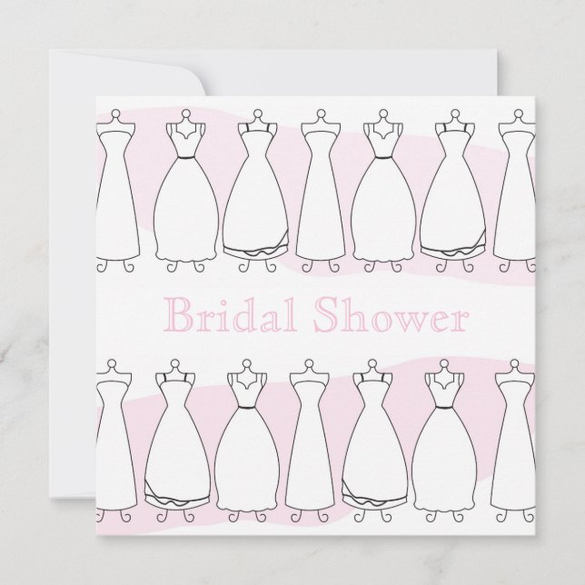 Invitación a vestir Boda de ducha nupcial (Anverso)