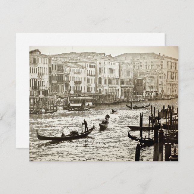 Invitación a VINTAGE GRAND CANAL (Anverso / Reverso)