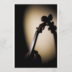 Invitación a violín Aviso considerando