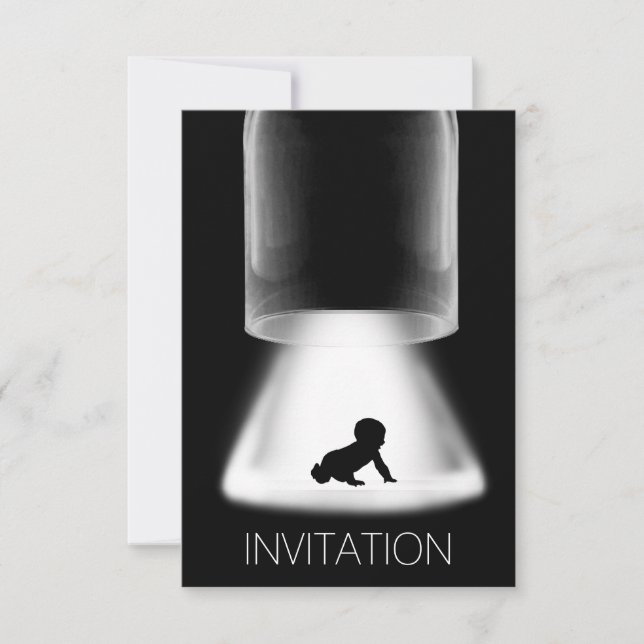 Invitación a Vip Moderno para Recién nacido Baby S (Anverso)