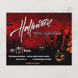 Invitación a volante de la fiesta de Halloween de 
