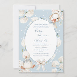 Invitación A Waddle Baby is on the Way Whimsical Baby Shower