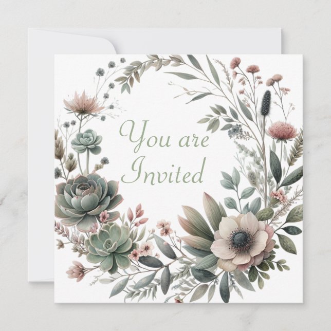 Invitación a Wedding Shower (Anverso)