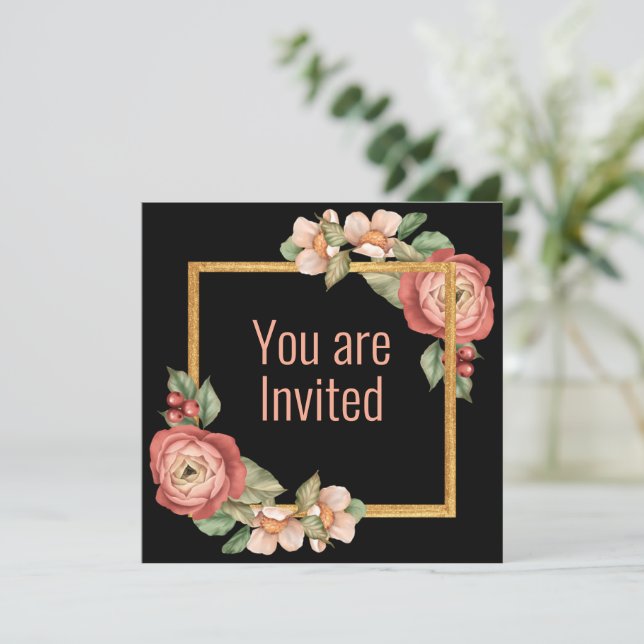 Invitación a Wedding Shower (Anverso de pie)