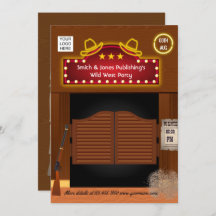 Invitación a Wild West Corporate Function