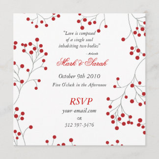 Invitación a Winter Berries Sq.Blanca