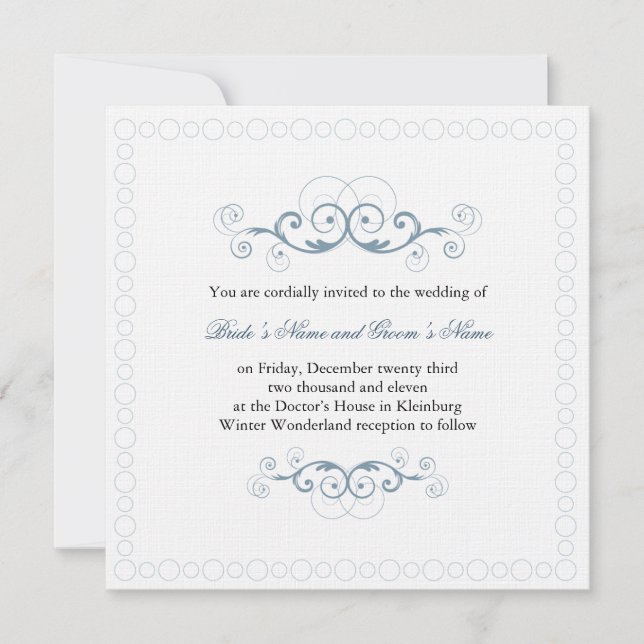 Invitación a Winter Wonderland (Anverso)