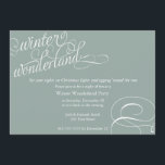 Invitación a Winter Wonderland<br><div class="desc">Invitación a la fiesta de vacaciones en invierno en Wonderland www.blushprintables.com</div>