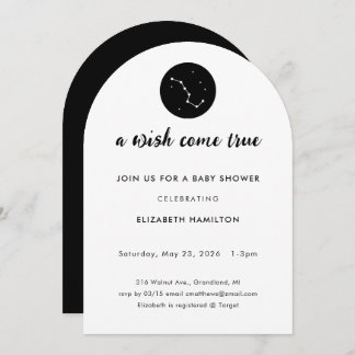 Invitación A Wish Come True Big Dipper Baby Shower Invitation
