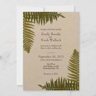 Invitación a Woodland Fern