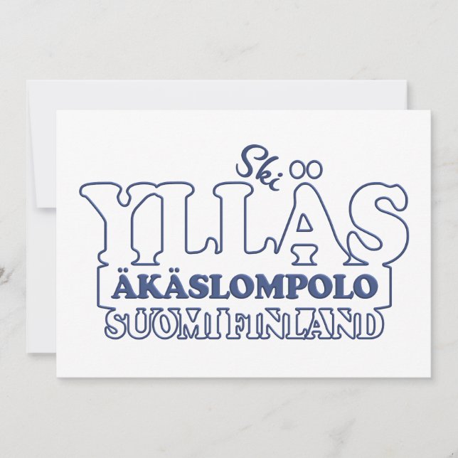 Invitación a YLLÄS FINLAND (Anverso)