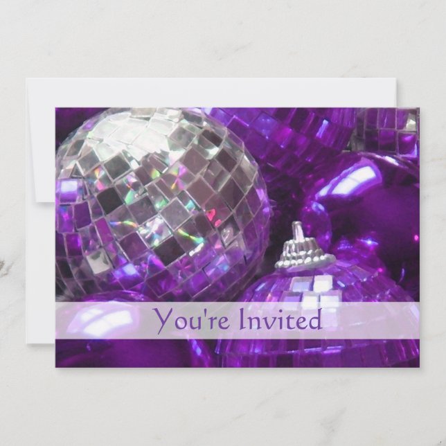 Invitación a 'You are Invitado' de Purple Baubles (Anverso)