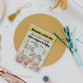 Invitación a Zoo Baby Shower