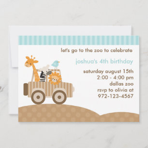 Invitación a Zoo Safari