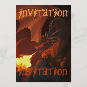 Invitación Abajo dragón profundo - el arte por Nekoni invita