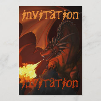 Invitación Abajo dragón profundo - el arte por Nekoni invita