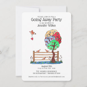 Invitación Abandonar Fiestas Aves Cutas