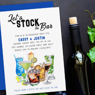 Invitación Abastece el bar bebidas alcohólicas fiesta de comp